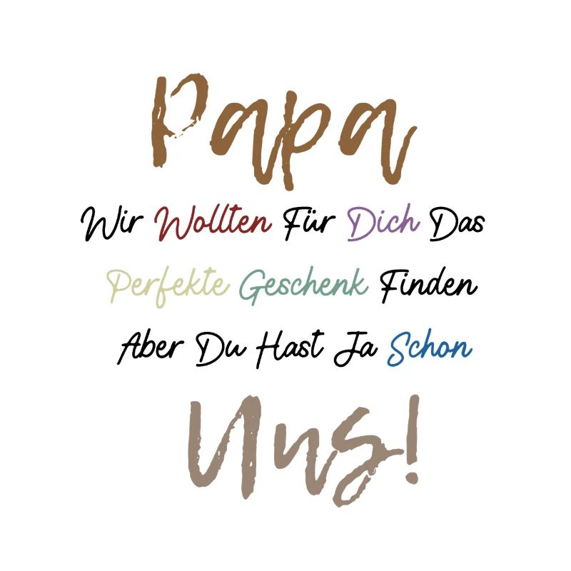 Perfekte Spruch Vatertagsgeschenk für Bester Papa