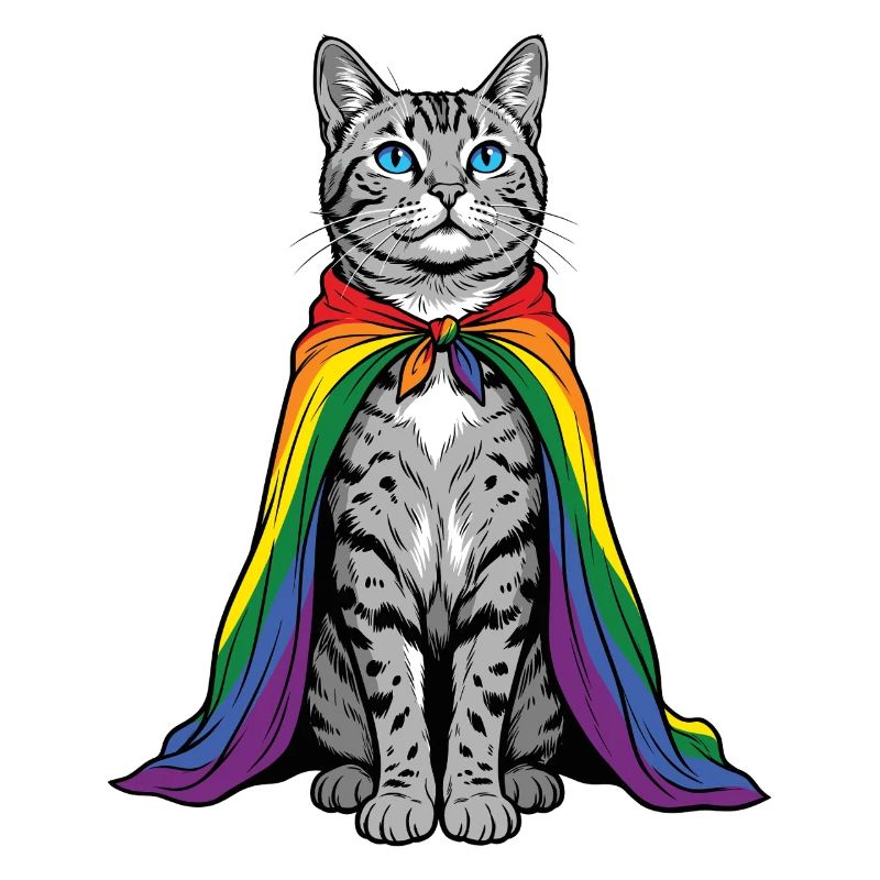 LGBTQ-Pride-Monat – Regenbogenkatze