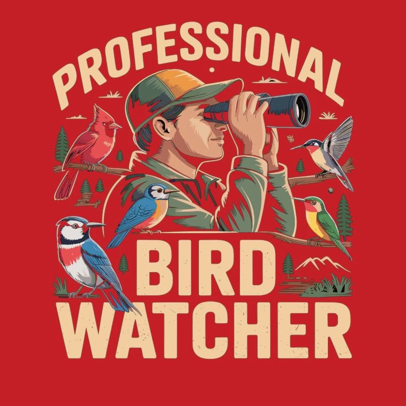 Professioneller Birdwatcher Vogelbeobachter