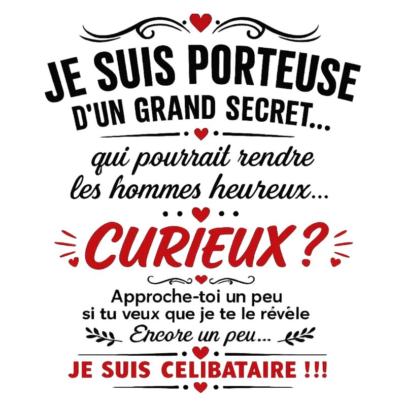 Curieux ? Secret dévoilé ! (Je suis célibataire)