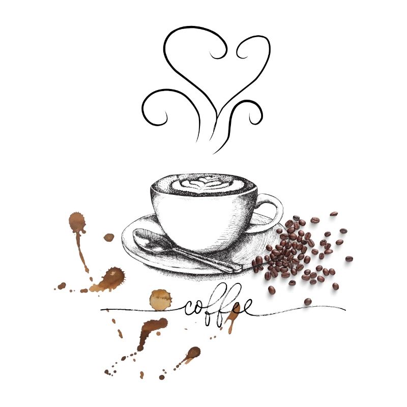 Tasse à café et conception de grains