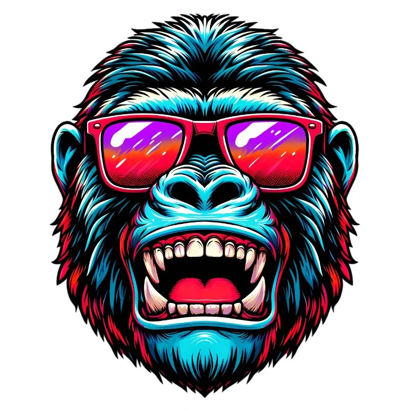 Gorillas mit Sonnenbrille