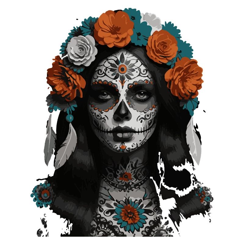 Sugar Skull Bloom Crown