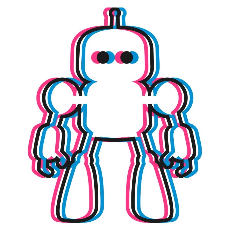 Robot 3D Effect IA Science-Fi