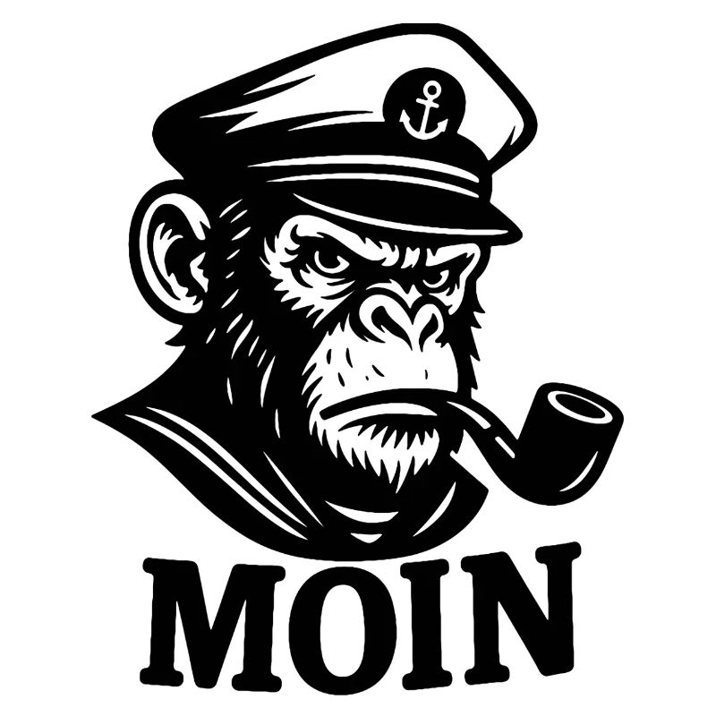 Captain Monkey with Whistle MOIN Design