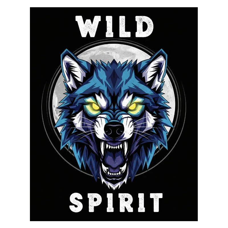 Wild Wolf Ghost Dinosaur Design