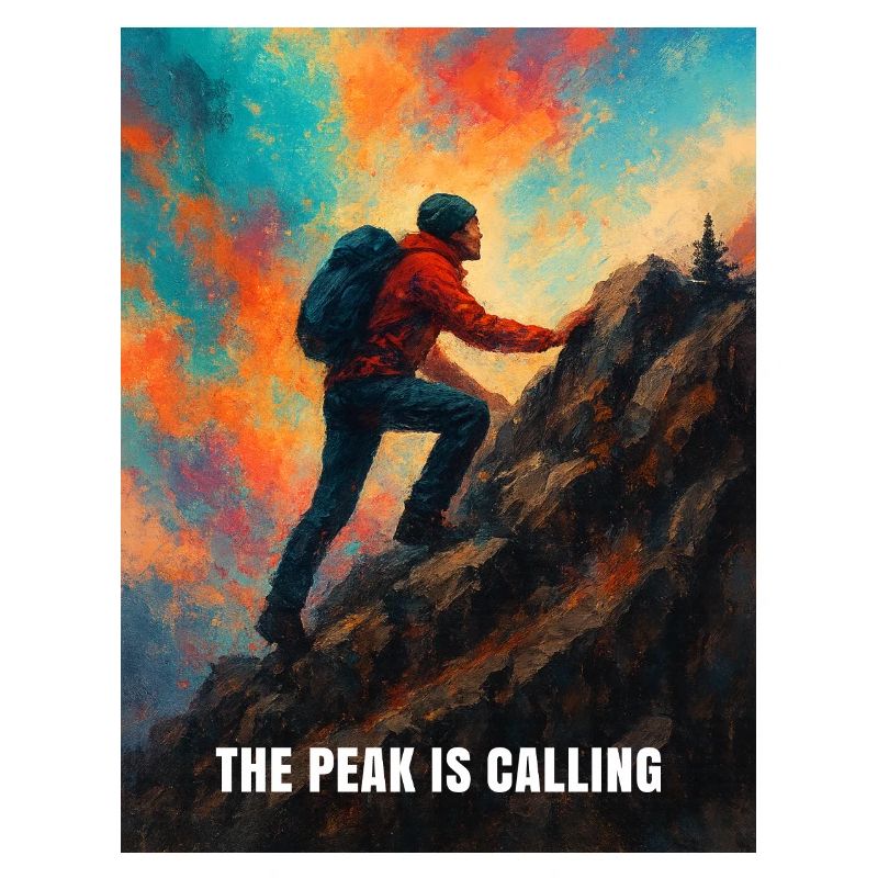 Climber Reaching for the Summit
