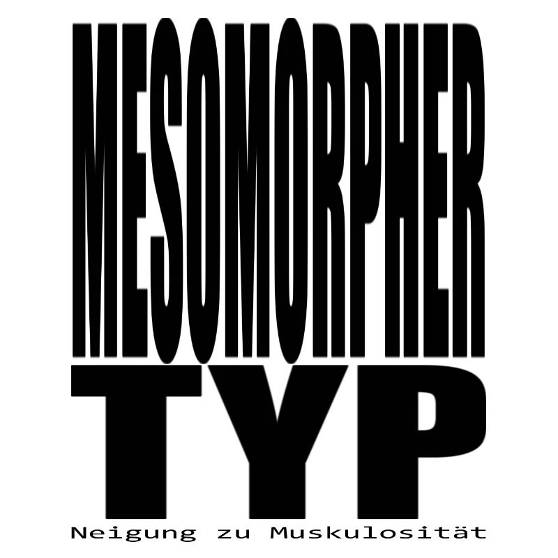 Type de mésomphe Tendance à la musculature