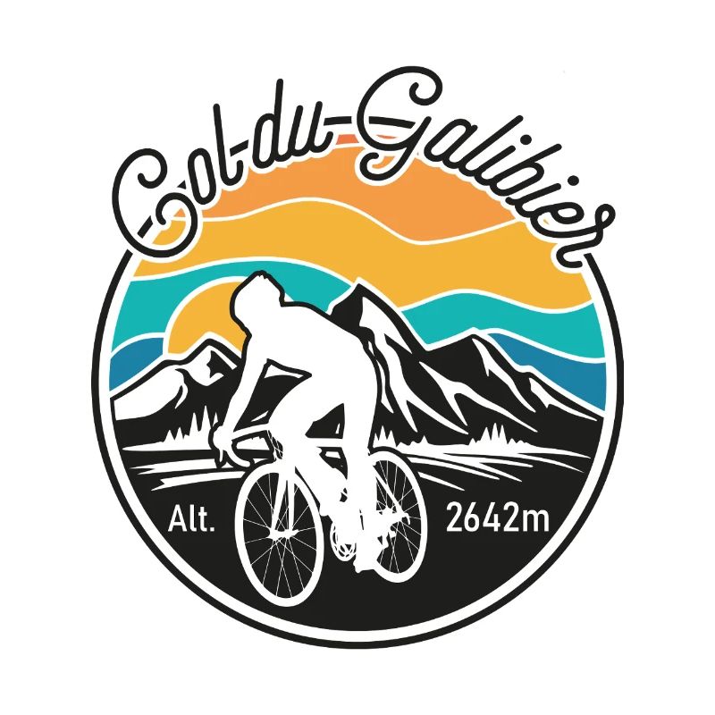 Galibier Retro Mountain Cyclist