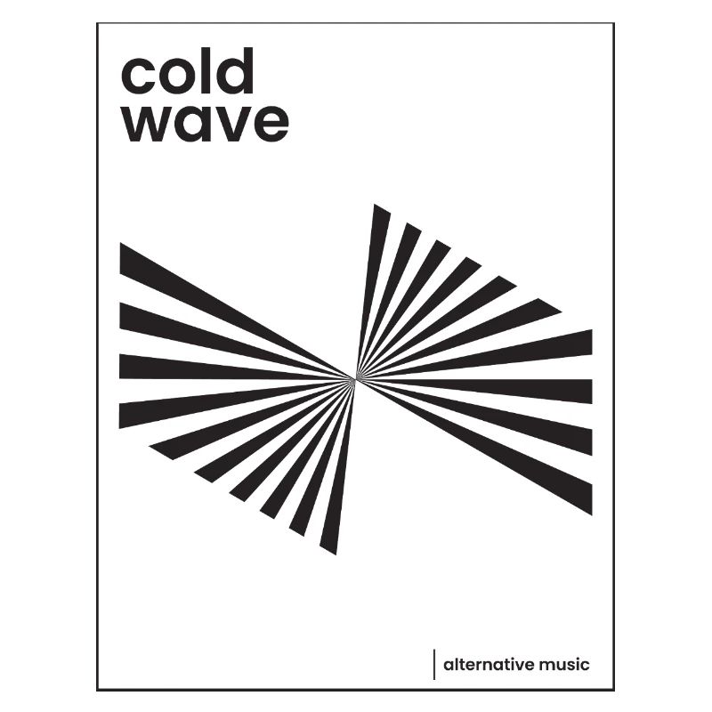 Conception d’affiche de musique Cold Wave