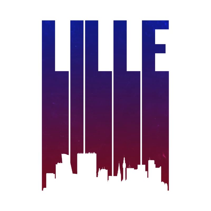 Lille Skyline Gradient