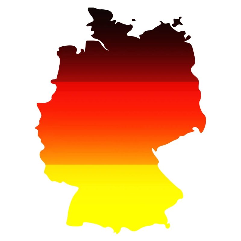 Abstract Color Gradient Map Germany