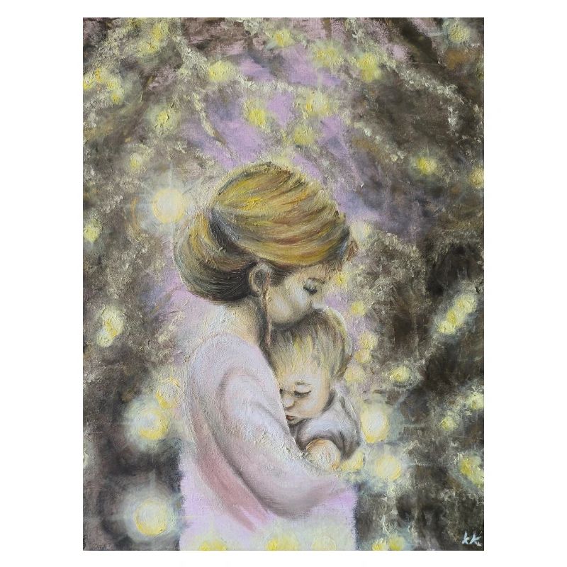 Ätherische Nacht Mutter und Kind