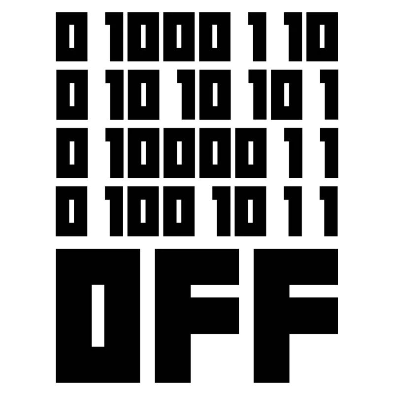 Binary Code F**k OFF – Humour Nerd & Geek Code
