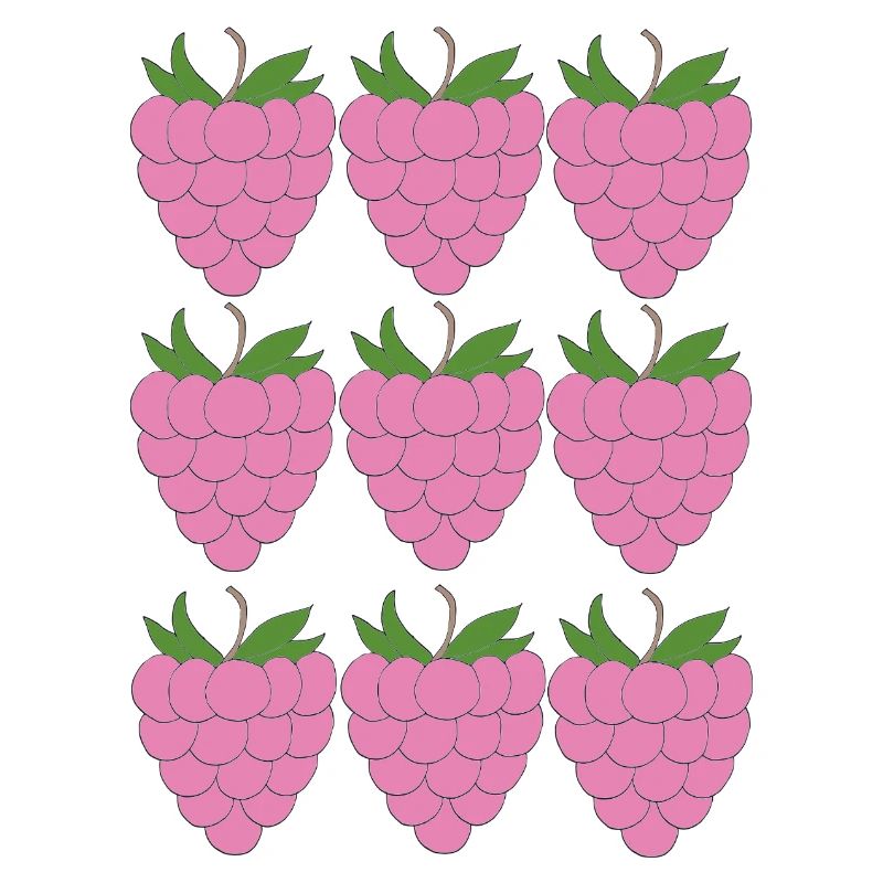 Raspberry Grid Pattern