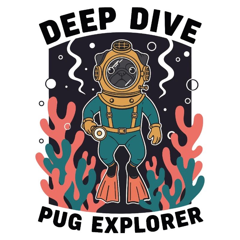 Deep Dive Pug Explorer Pug Diver