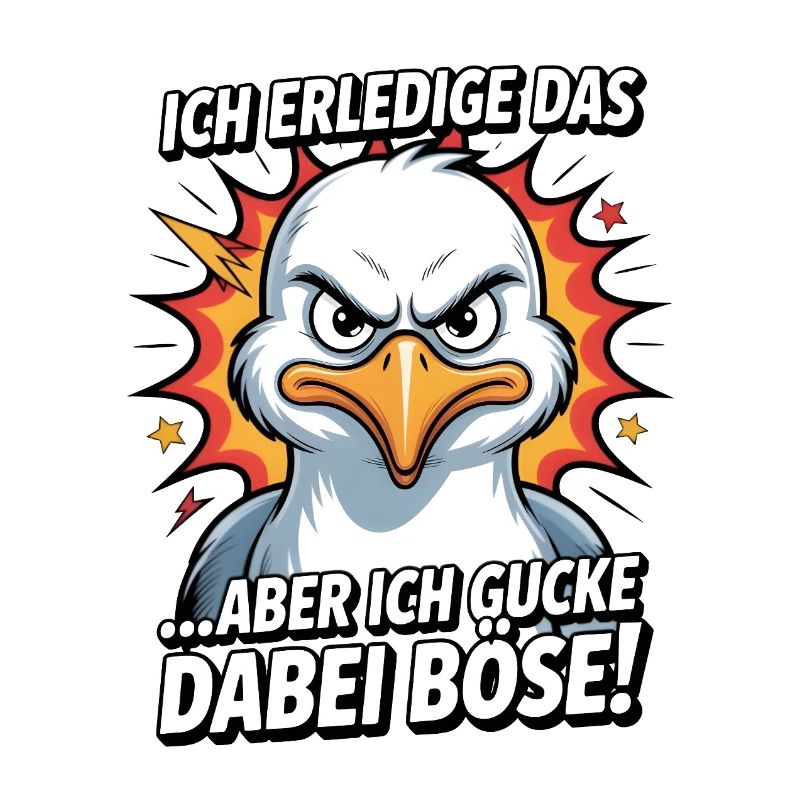Ich mach das aber ich gucke dabei böse Möwe