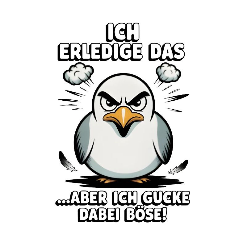 Möwe Seevogel Nen scheiss muss ich