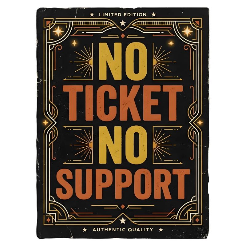 Tickets sans ticket sans service Support IT ticketing
