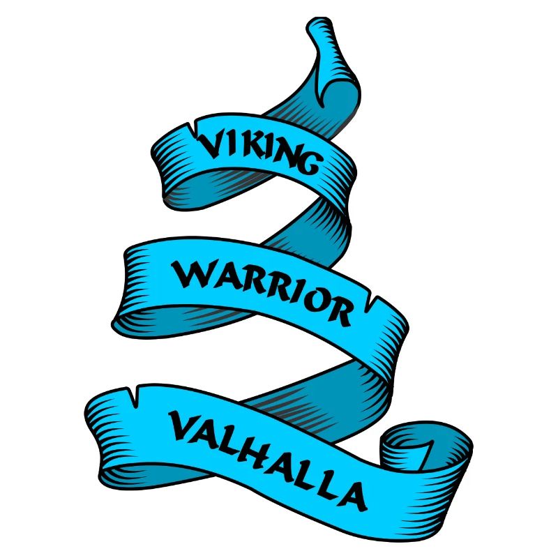 Wikinger Wimpel oder Banner blau