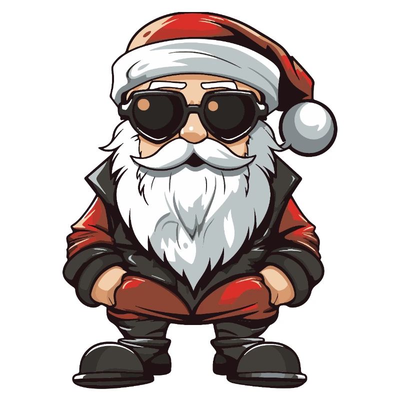 Weihnachtsmann Comic Santa