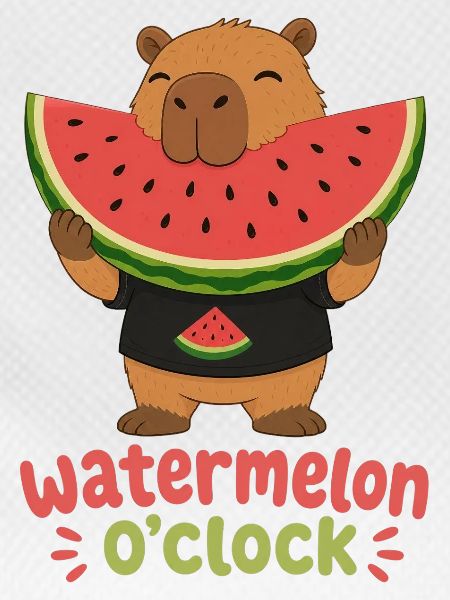 Wassermelone Capybara Sommer