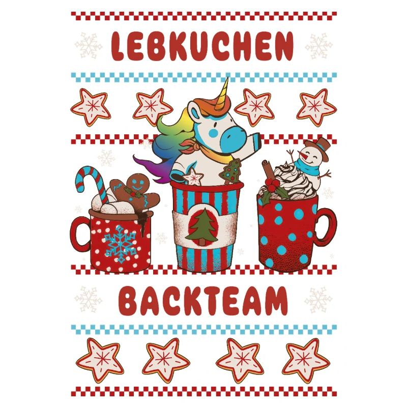Lebkuchen Backteam Einhorn Weihnachten backen