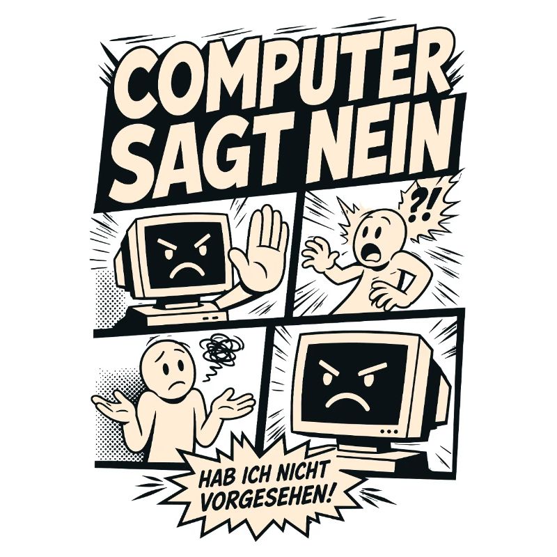 Computer sagt nein Comic Design