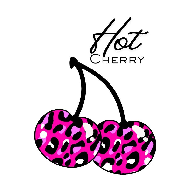 Pink leopard pattern cherry