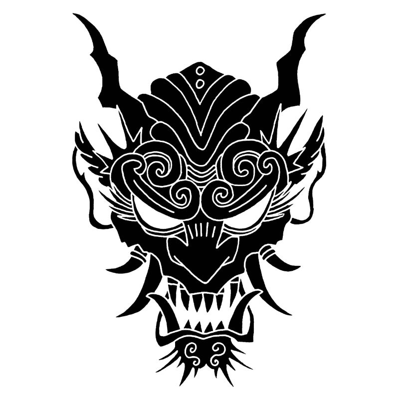 schwarzer Gothic-Dämon