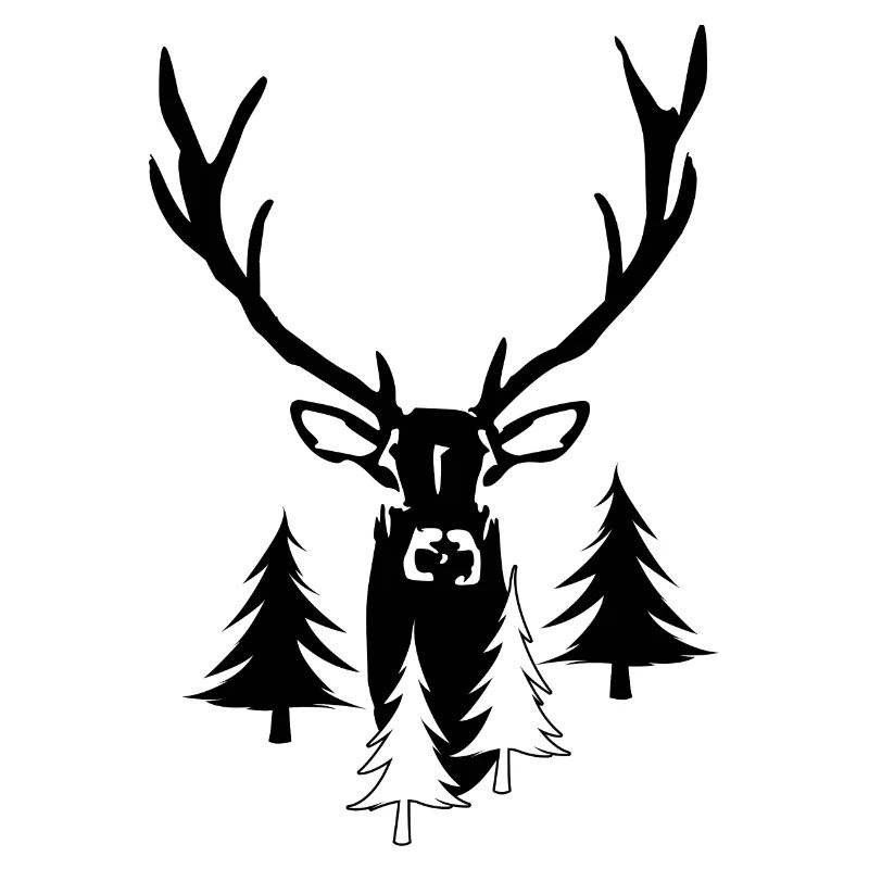 Stolzer Hirsch Bäume Natur