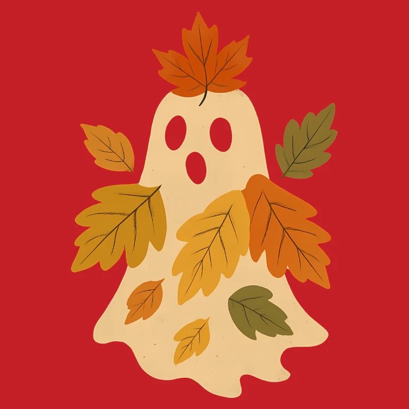 Herbstgeist mit Blättern