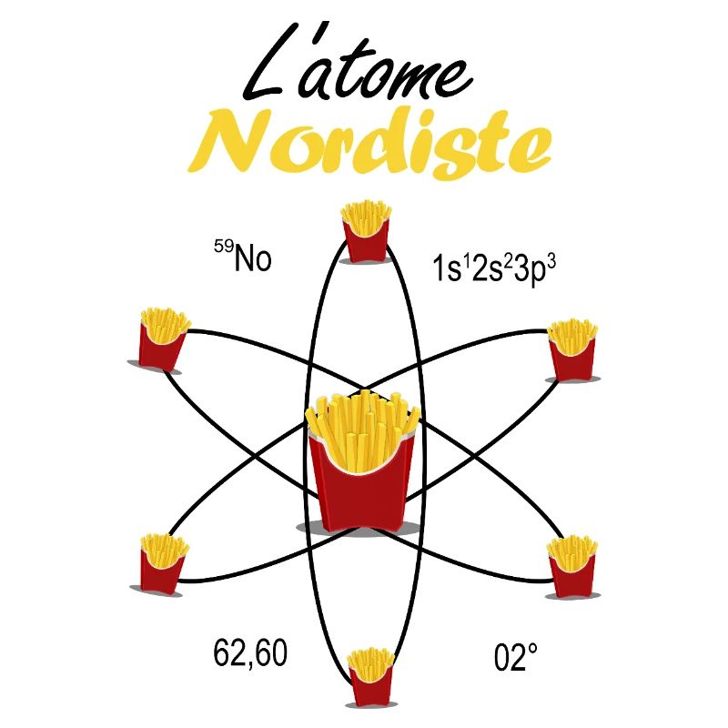 Nördliches Atom Geschenk Ch'ti Science Pride Emblem
