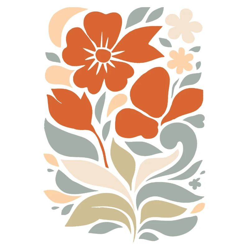 Abstract Floral Pattern Illustration