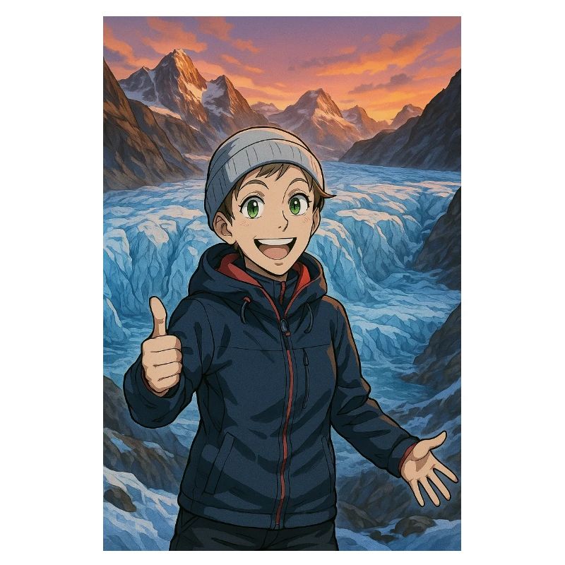 Randonnée glaciale joyeuse