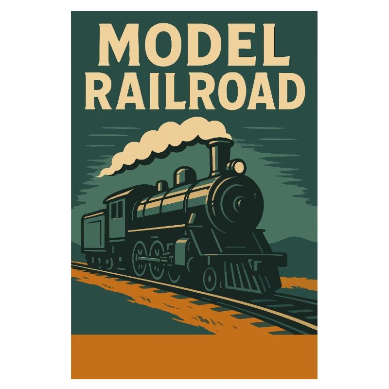 Model Train Illustration