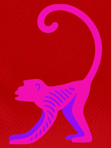 Neon Pink Monkey