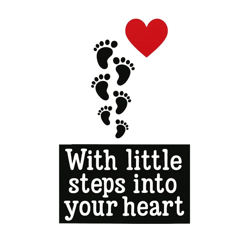 With small steps into your heart ❤️