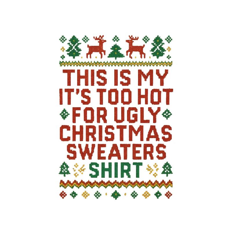 Chemise pull de Noël moche