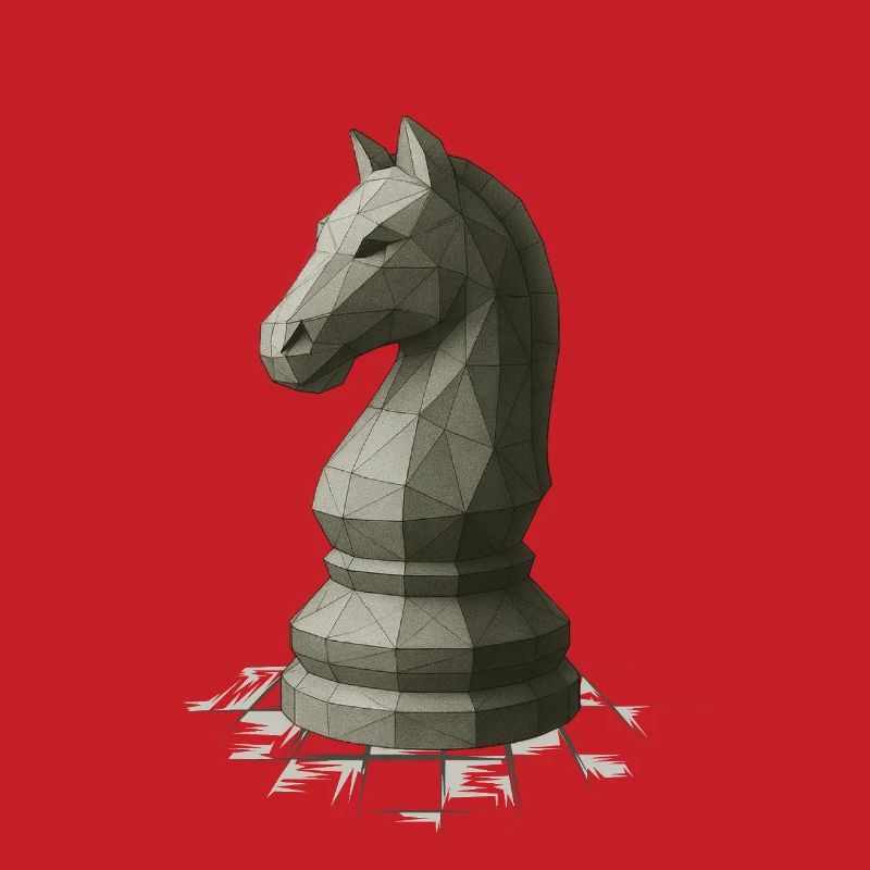 Conception du cavalier d’échecs à faible polygonisme