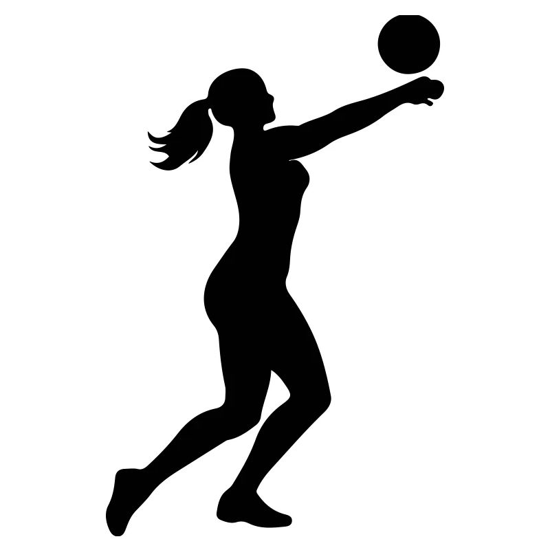 Silhouette de volley-ball