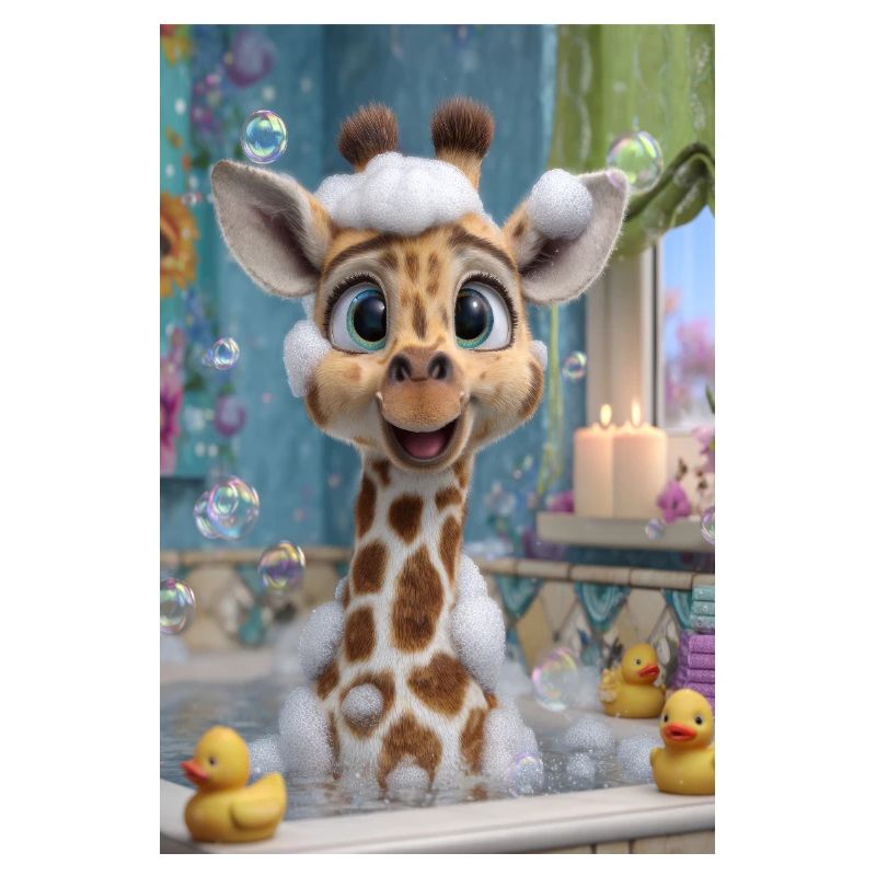 Bubble Bath Giraffe Charm