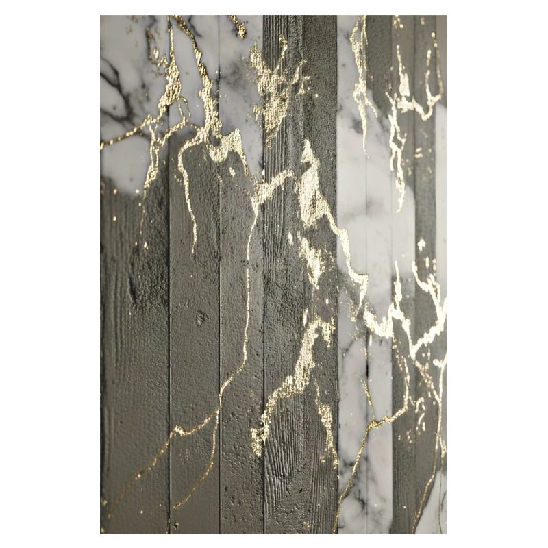 Luxury Exposed Concrete Marble Gold Structure