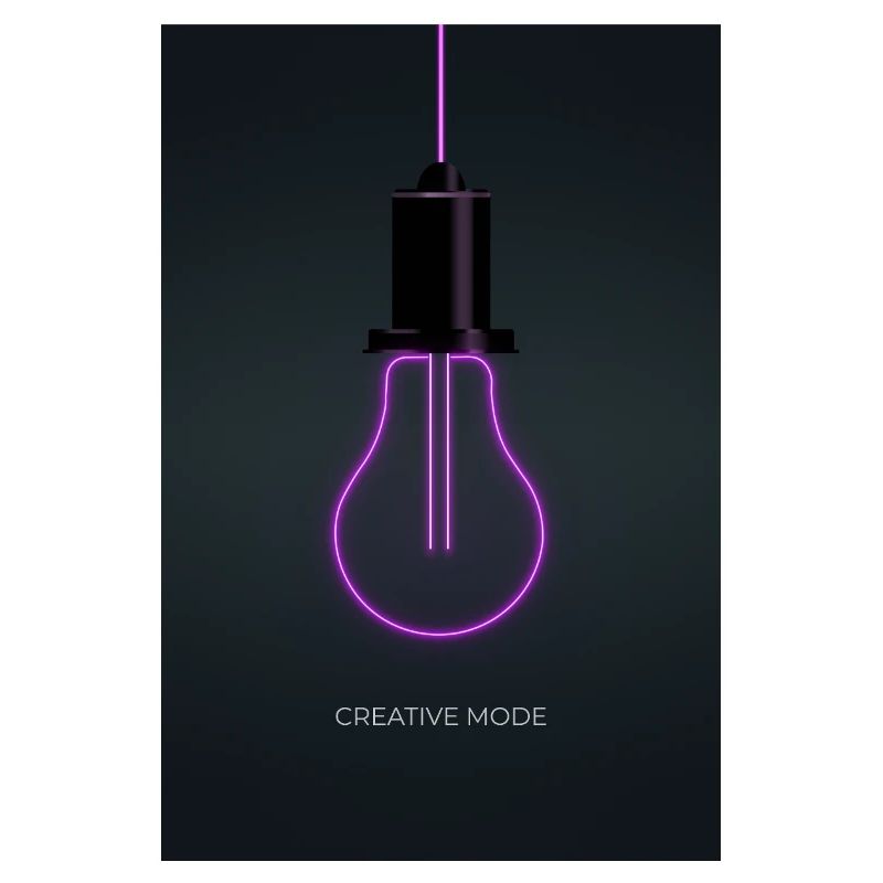 Affiche Créative de Mode Néon