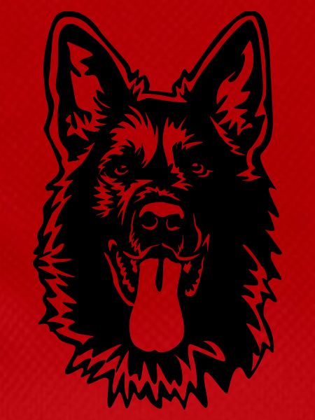 German Shepherd Head
