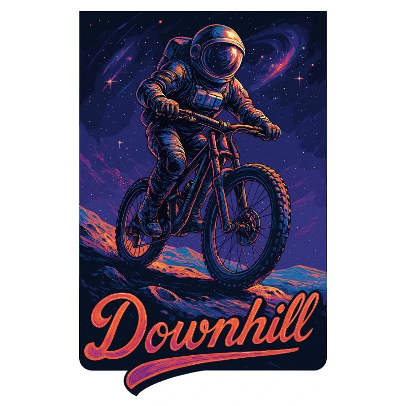 MTB Mountainbiking Downhill Astronaut Geschenk