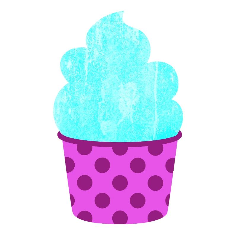 Eis Eiscreme Eiskrem Dots Punkte Softeis Sommer