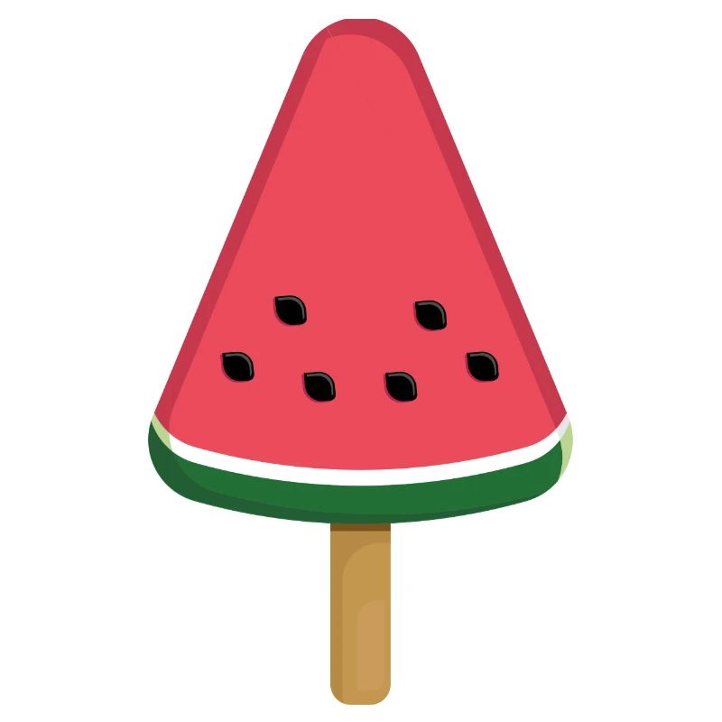 Tranche de popsicle à la pastèque