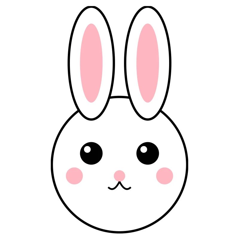 Conception de lapin abstrait coloré
