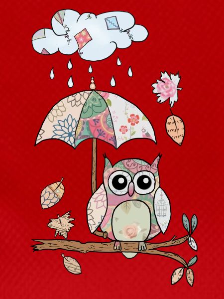 Eule_im_Regen